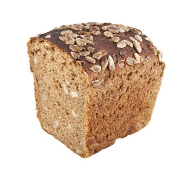 ekmek beyaz arkaplanda