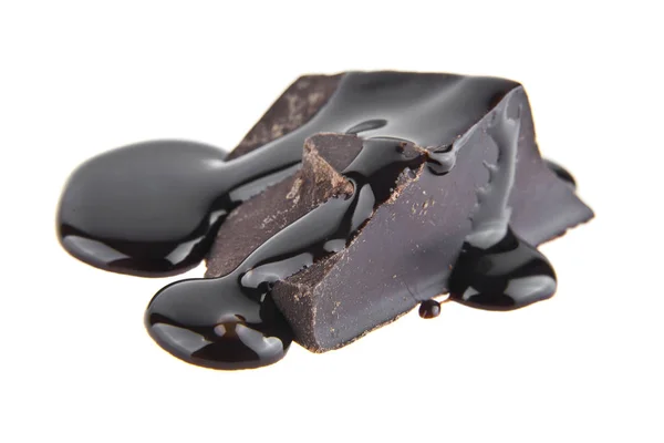 Chocolate sobre fundo branco — Fotografia de Stock