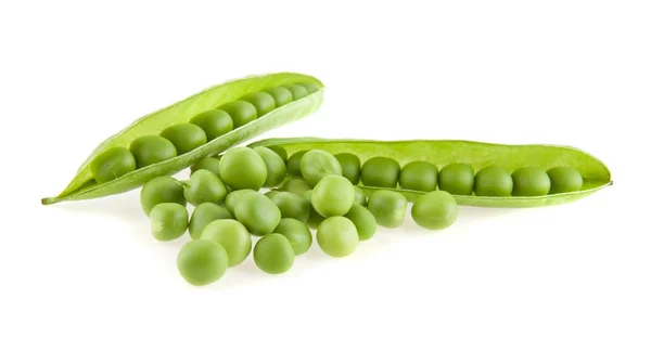 白色背景的绿豆 — 图库照片