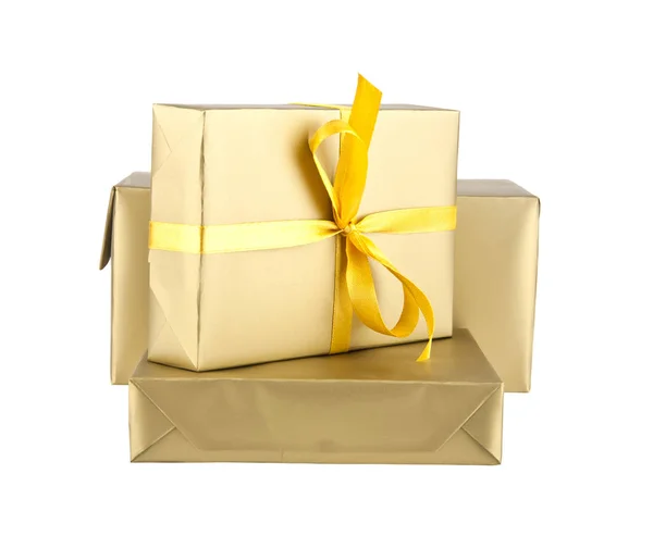 Boxes with gifts — Stock Photo, Image