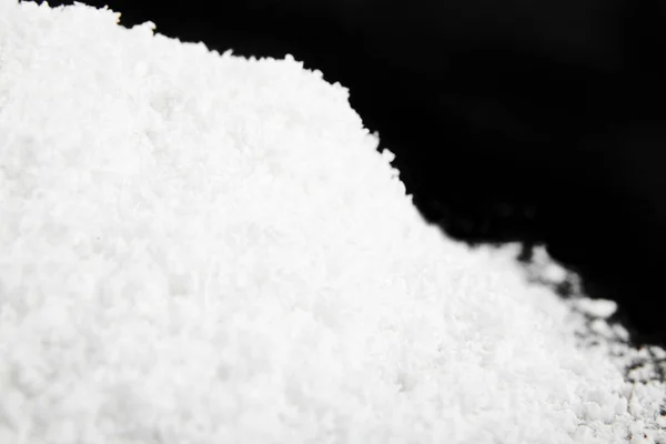 Snow on a black background c — Stock Photo, Image