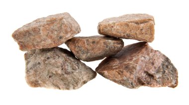 Beyaz arkaplanda taş 