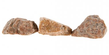 Beyaz arkaplanda taş 