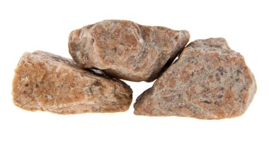 Beyaz arkaplanda taş 