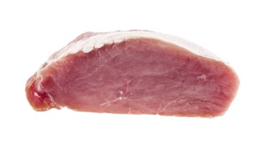 domuz eti beyaz zemin üzerine 