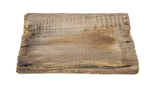 Деревянная доска на белом фоне — стоковое фото