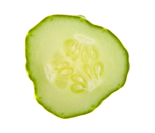 Pepino sobre fondo blanco — Foto de Stock