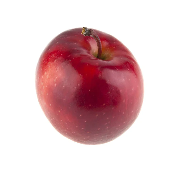 Punaiset omenat valkoisella pohjalla — kuvapankkivalokuva