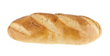 ekmek beyaz arkaplanda izole edildi