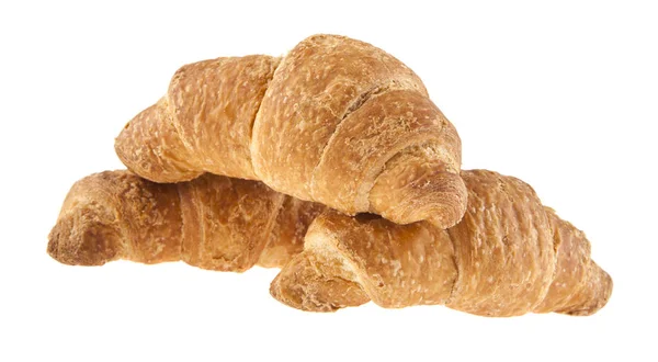 Croissant izolowany na białym tle — Zdjęcie stockowe