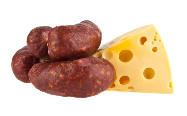 Salsiccia e formaggio — Foto Stock