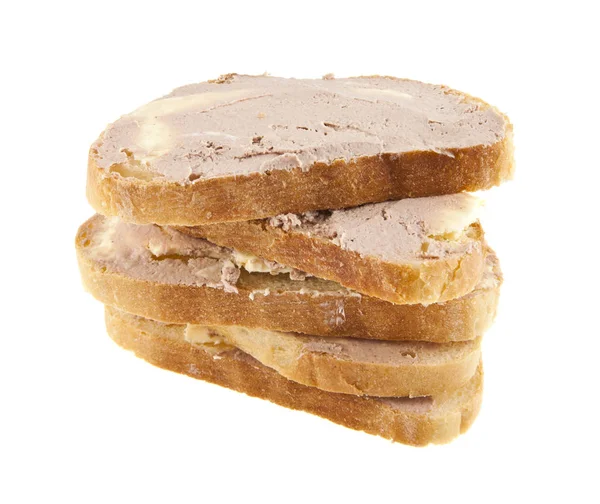Sandwichs isolés sur fond blanc — Photo
