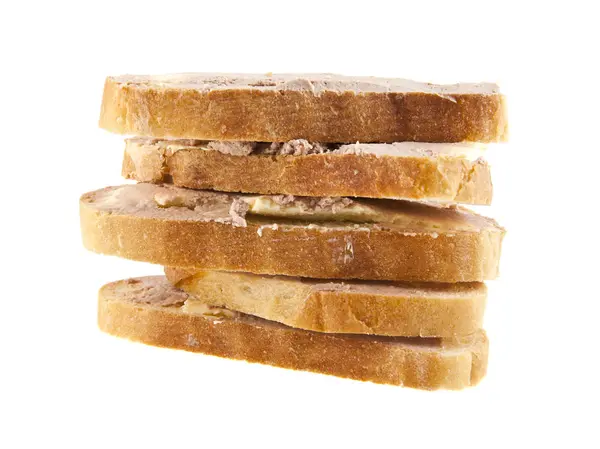 Sandwichs isolés sur fond blanc — Photo