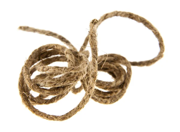 Rope on white background — Stock Photo, Image