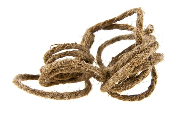 Rope on white background — Stock Photo, Image