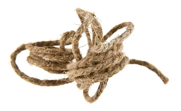 Rope on white background — Stock Photo, Image