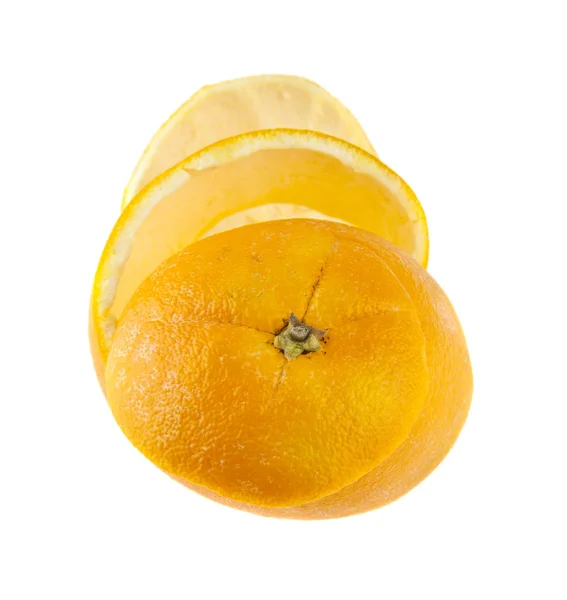 Skin of orange on white background — Stock Photo, Image