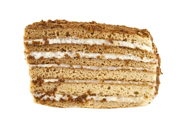 흰색 바탕에 케이크 — 스톡 사진