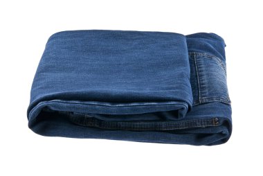 Beyaz arkaplanda kot pantolon