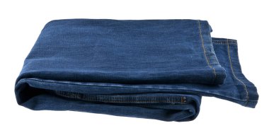 Beyaz arkaplanda kot pantolon