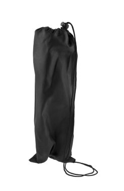 Beyaz arka planda siyah çanta