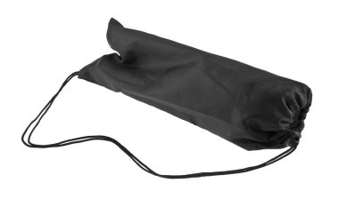 Beyaz arka planda siyah çanta