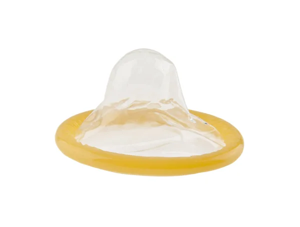 Condom on white background — Stock Photo, Image