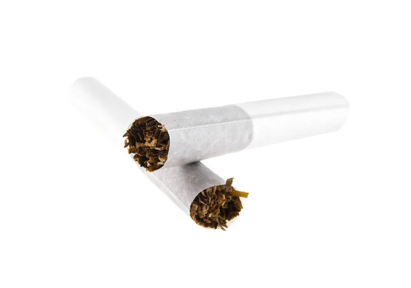 Cigarros em fundo branco — Fotografia de Stock