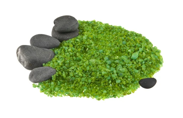 Skały i sól morska zielony — Zdjęcie stockowe