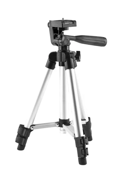 Beyaz zemin üzerine tripod — Stok fotoğraf