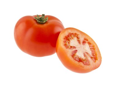 beyaz zemin üzerine domates