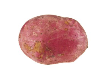 beyaz arkaplanda patates