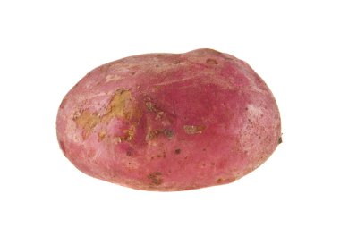 beyaz arkaplanda patates