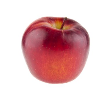 beyaz arkaplanda kırmızı elmalar