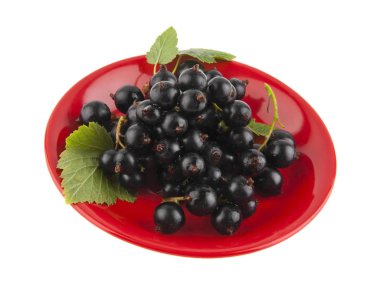 kırmızı bir tabak BlackBerry