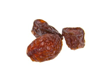 beyaz zemin üzerine kuru üzüm