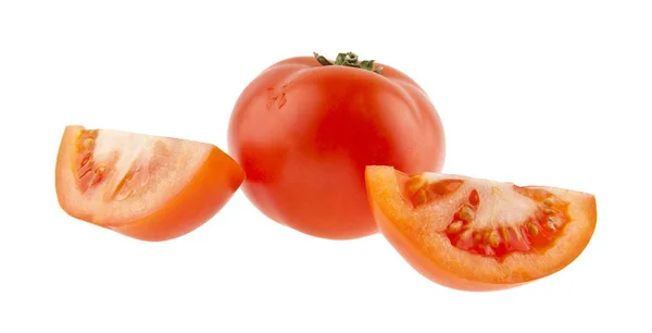 在白色背景上的西红柿 — 图库照片