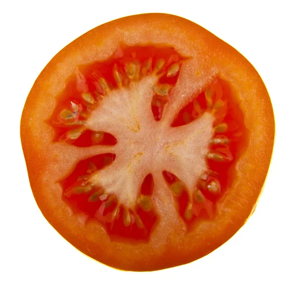 Tomates sobre fundo branco — Fotografia de Stock