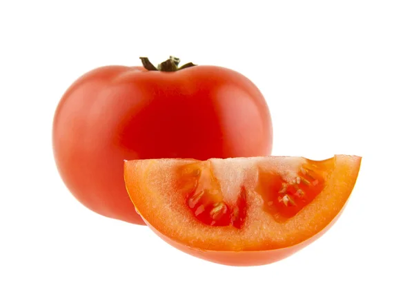 Tomater på vit bakgrund — Stockfoto