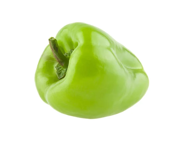 Зелений перець на білому тлі — стокове фото
