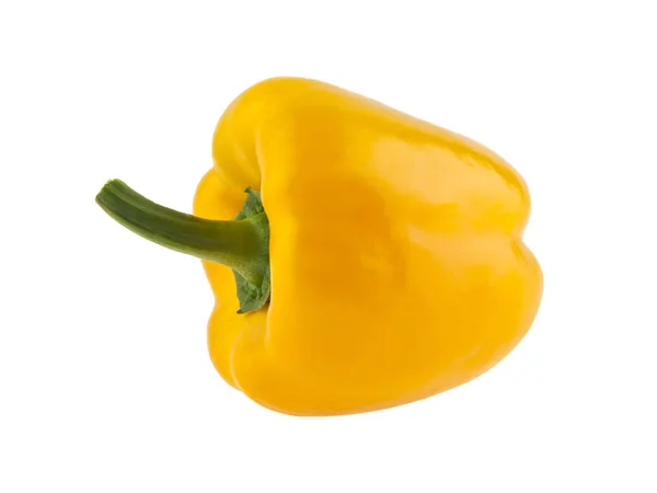 Gele peper op witte achtergrond — Stockfoto