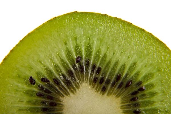 Kiwi isolado no fundo branco close-up — Fotografia de Stock
