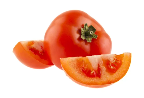 Tomatos на белом фоне — стоковое фото