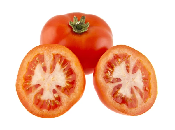 Tomaten auf weißem Hintergrund — Stockfoto