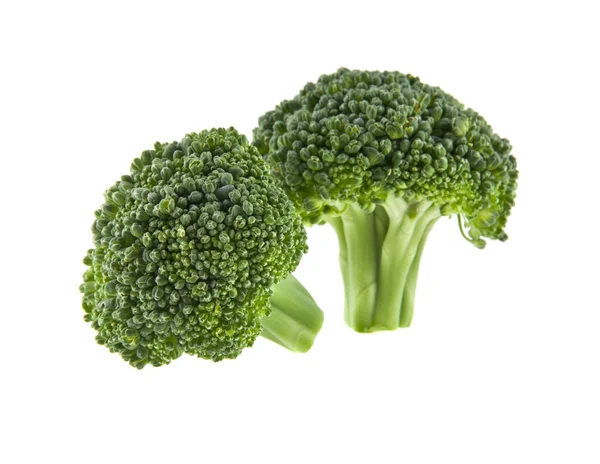 Čerstvá brokolice na bílém pozadí — Stock fotografie