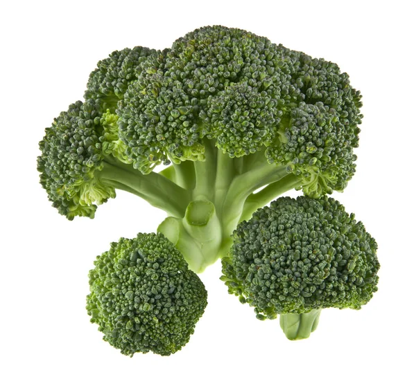 Świeże brokuły na białym tle — Zdjęcie stockowe