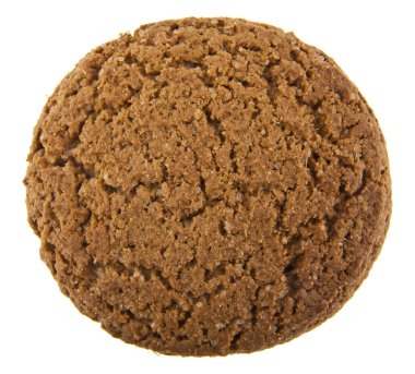 Beyaz arkaplanda yulaf ezmesi kurabiyeleri