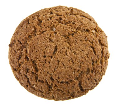 Beyaz arkaplanda yulaf ezmesi kurabiyeleri