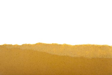 Beyaz bir arka plan üzerinde izole karton sarı sarı renk