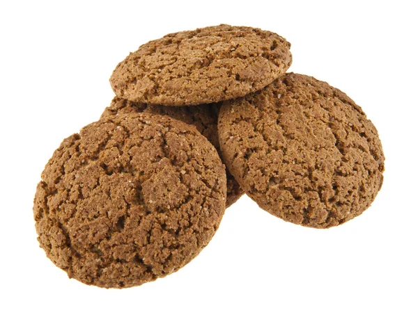 Oatmeal cookies on white background — Stock Photo, Image